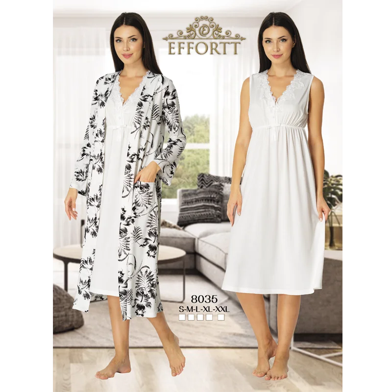 

Women's Nightgown and Dressing Gown Turkish Cotton Production Pregnant Prenatal and Postpartum Comfortable Clothing Soft Fabric