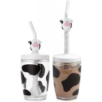 joie milk mixing cup with pump lid drinking straw reusable stir quickly thoroughly portable childrens milk powder mixing cup