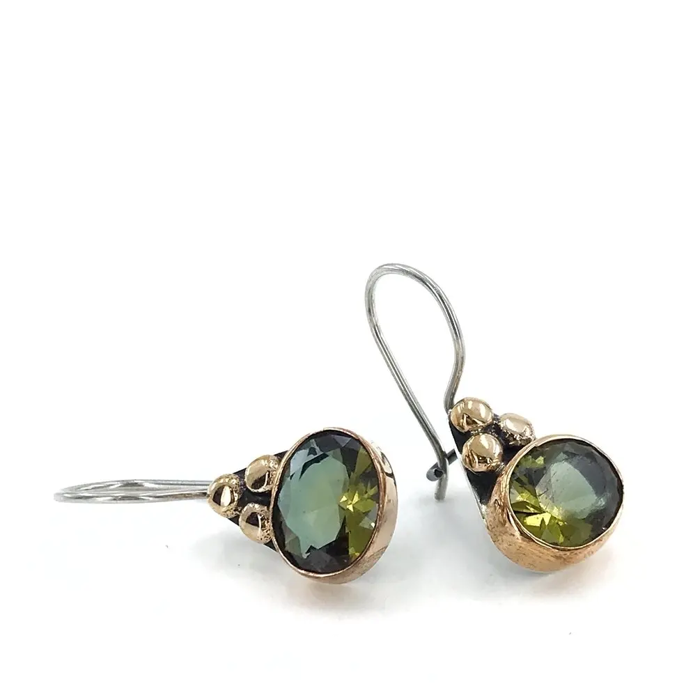 

Authentic Oval Zultanit Ring Silver Earrings Custom Jewelry Earring Handwork Gift Fashion emerald Ear Décor