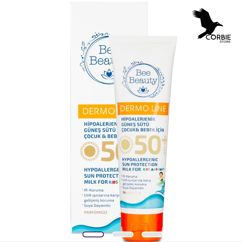 

Гипоаллергенное солнцезащитное молоко Bee Beauty для детей и младенцев 50 + SPF 100 мл