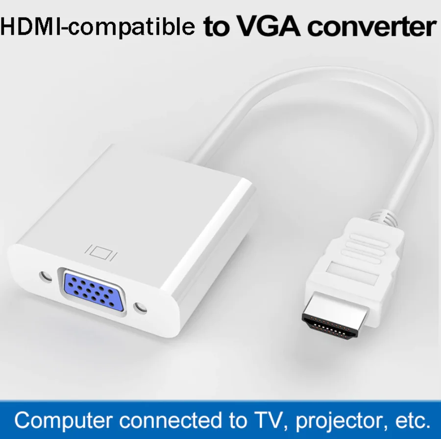 HDMI-совместимый с VGA конвертер 1080P цифровой адаптер для Xbox PS4 ПК проектора дисплея