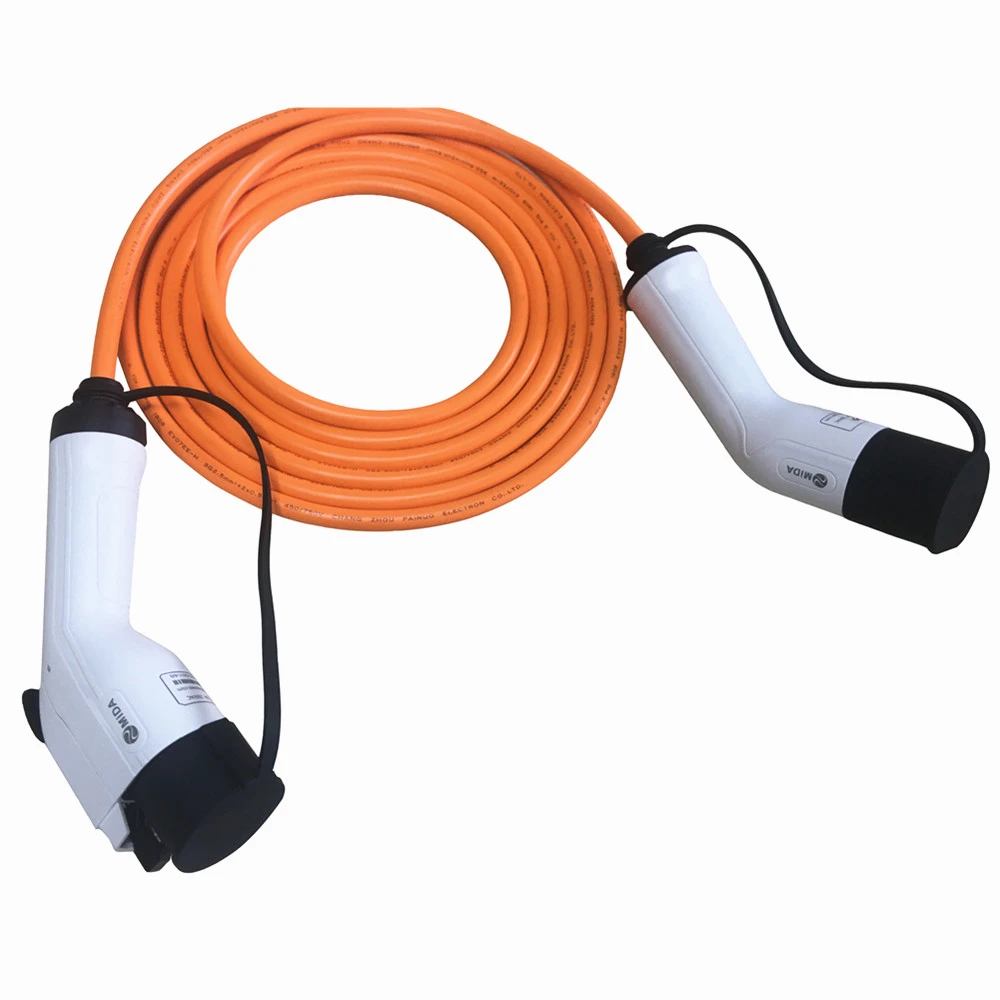 Автомобильное зарядное устройство 5 метров 32A J1772 пистолет Тип 1 к IEC 62196 2 кабель EV