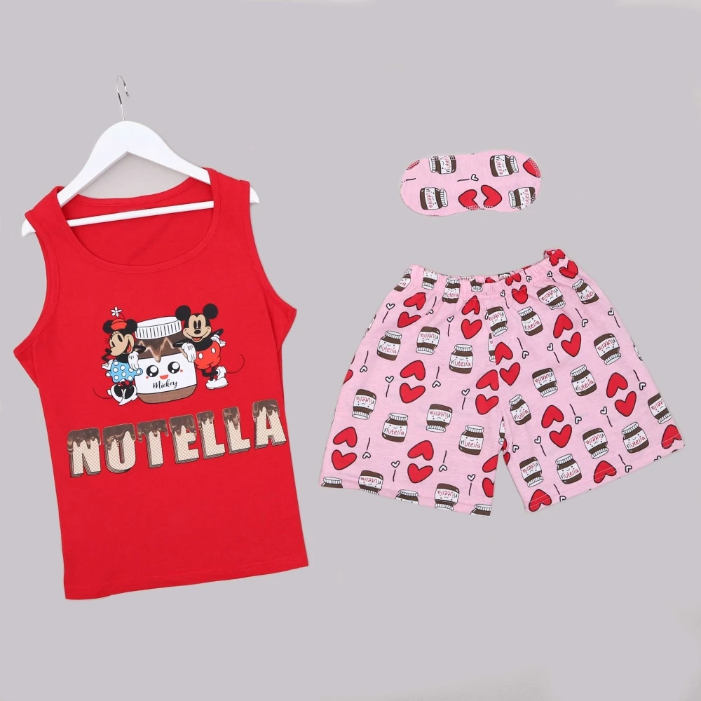 

Cotton Pajamas Set Short Sleeve T-shirt Shorts 3 Piece/Set Summer Sexy Hot Pyjamas Big Size Mom Homewear Cozy Plus Sleepwear.