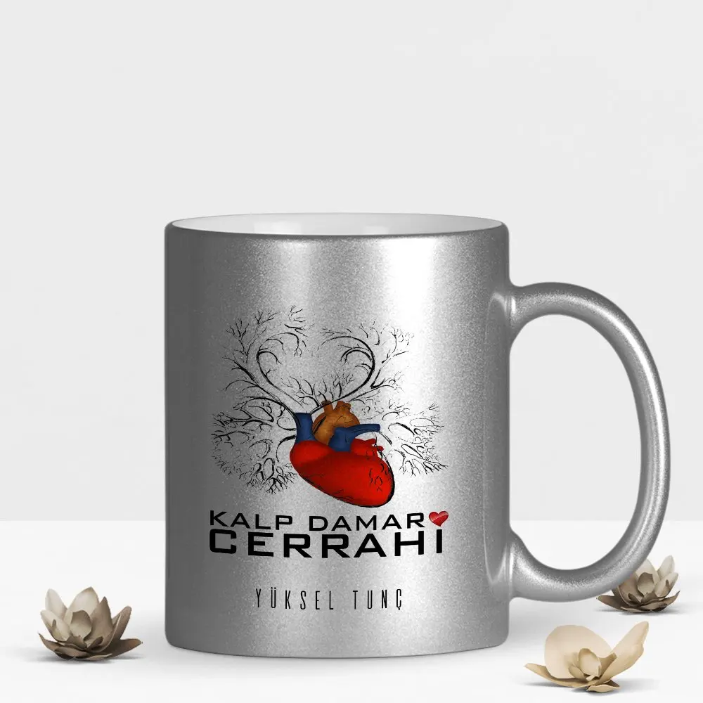 

Personalized Professional Cardiovascular Surgery Silver Gilt Mug Cup-4