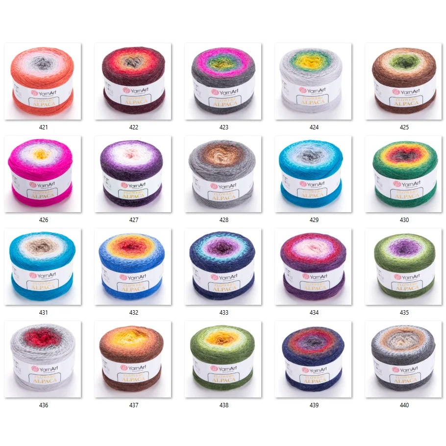 Пряжа для торта Yarnart с цветами |