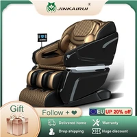 jinkairui sofa hot sell european delivery luxury electronic massage chair fully automatic airbag massage lcd touch hot compress