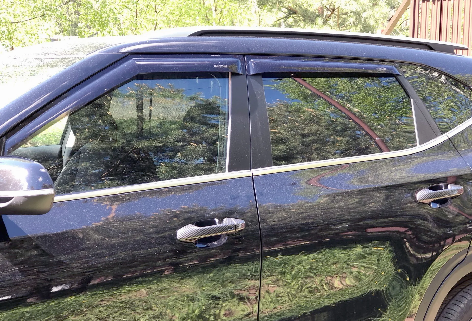 Ветровики для Кия Киа Селтос 2019-2021 дефлекторы окон дождевики окна козырьки