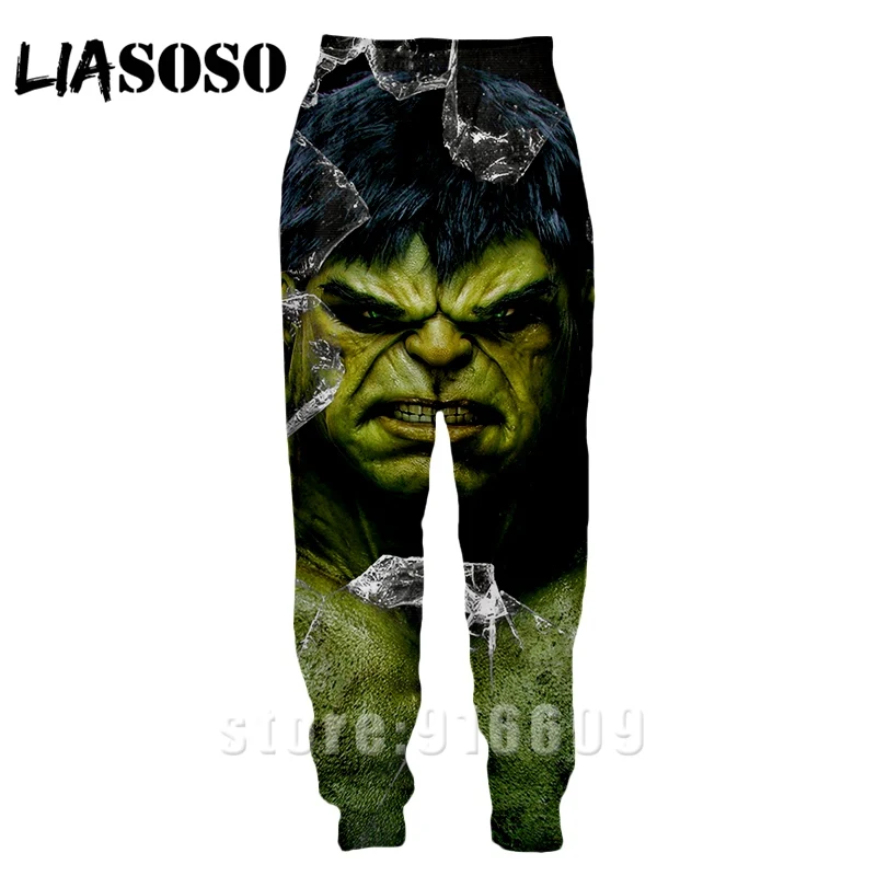 3d принт для мужчин и женщин Полная длина jogger дети Sweatpant зимние брюки с логотипом Халк Аниме Мстители повседневные забавные Топ спортивные брюки A368