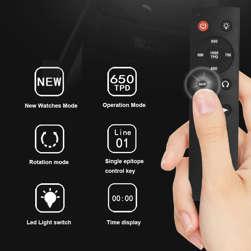 Автоматический вращающийся дисплей со светодиодсветильник кой и коробкой для