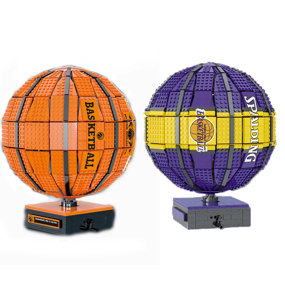 

New MOC Lakersing Memorial Basketball Model Bricks DIY Creative Sports Star Champion Ball Building Blocks Toys for Kids Gifts