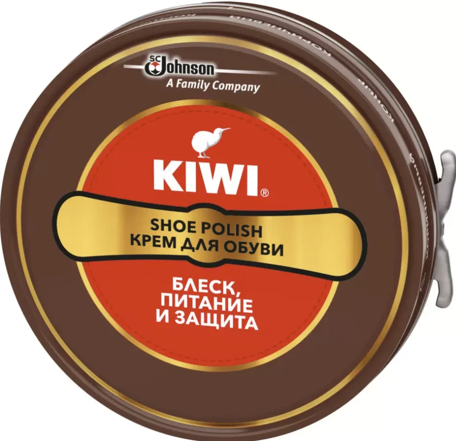 Купить Крем Для Обуви Kiwi Коричневый