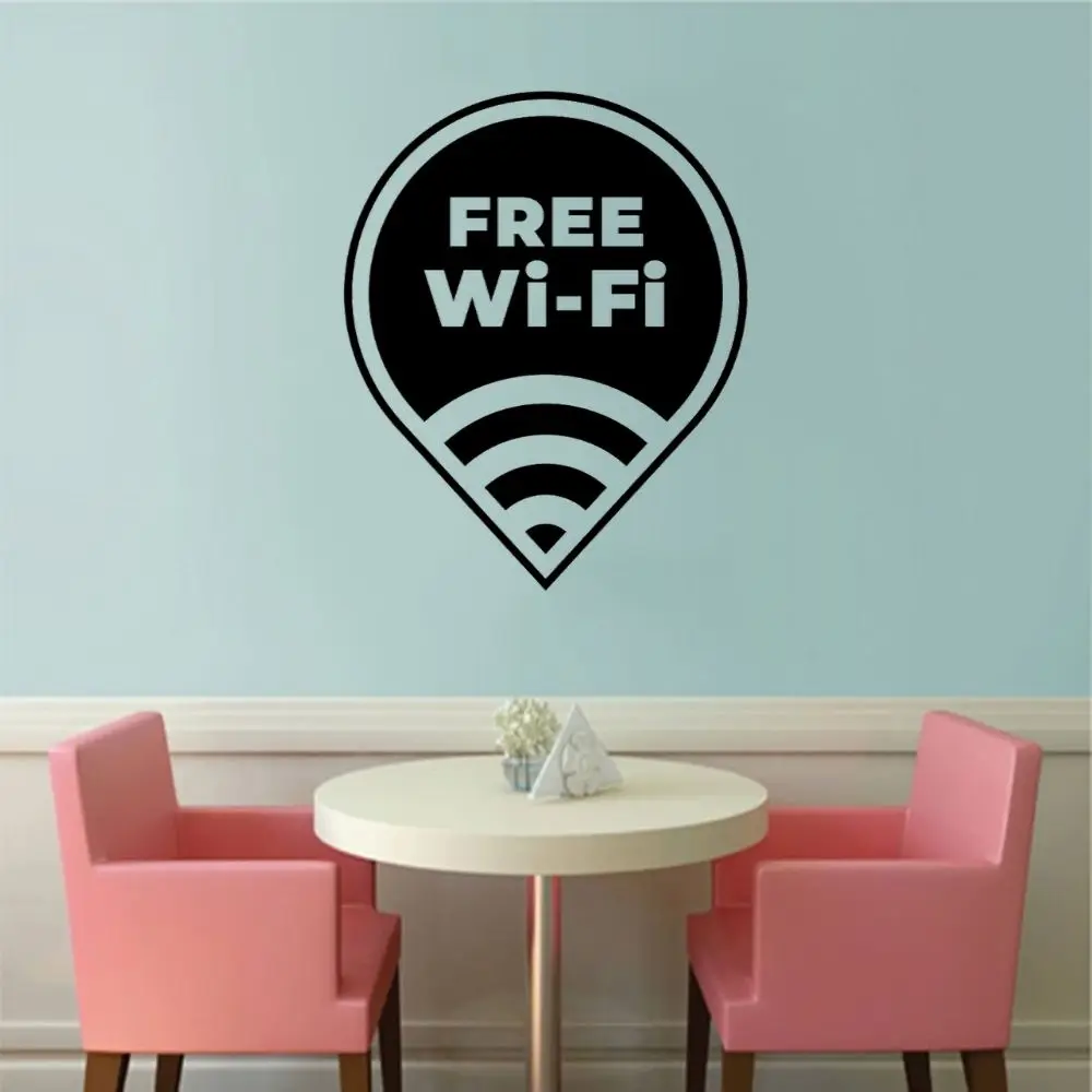 Новый бесплатный Wi-Fi для кофейни настенный стикер наклейка кафе и кухни