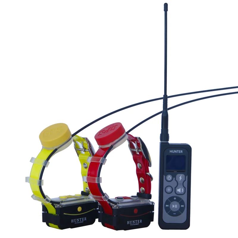 Localizador de perro por GPS resistente al agua, con dos collares, para caza, 25002 PRO-4