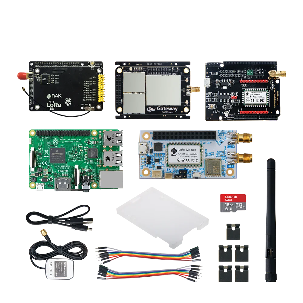 Набор разработчиков RAK | RAK831 Raspberry Pi Wisknot LoRa SX1301 433/868/915 МГц RAKwireless|kit kits|kit starterkit d