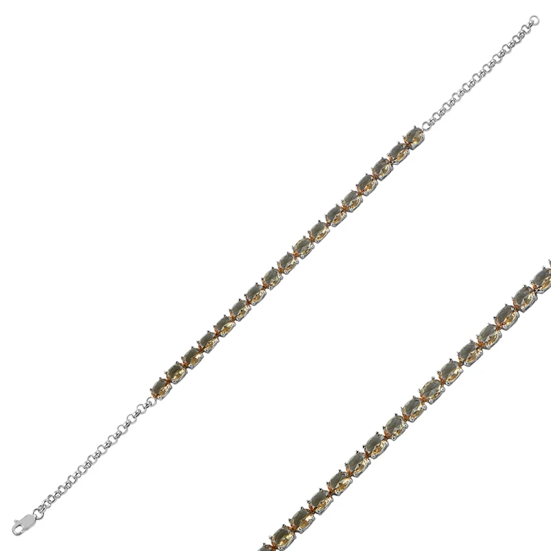 

Silver 925 Sterling Oval Zultanite Gemstone Bracelet