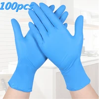 100pcs blue nitrilepvc gloves kitchen disposable latex gloves for household kitchen laboratory cleaning gloves cake tools 10