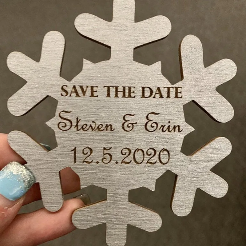 Деревянный магнит для сохранения даты деревянные магниты в виде снежинок