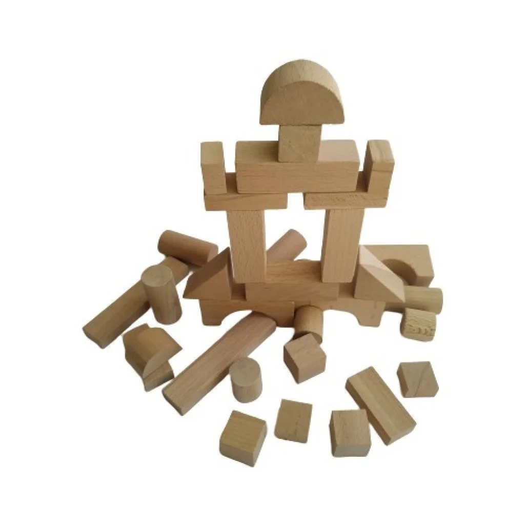 

Balance Game with Quest Card and Bucket Natural Wooden Blocks