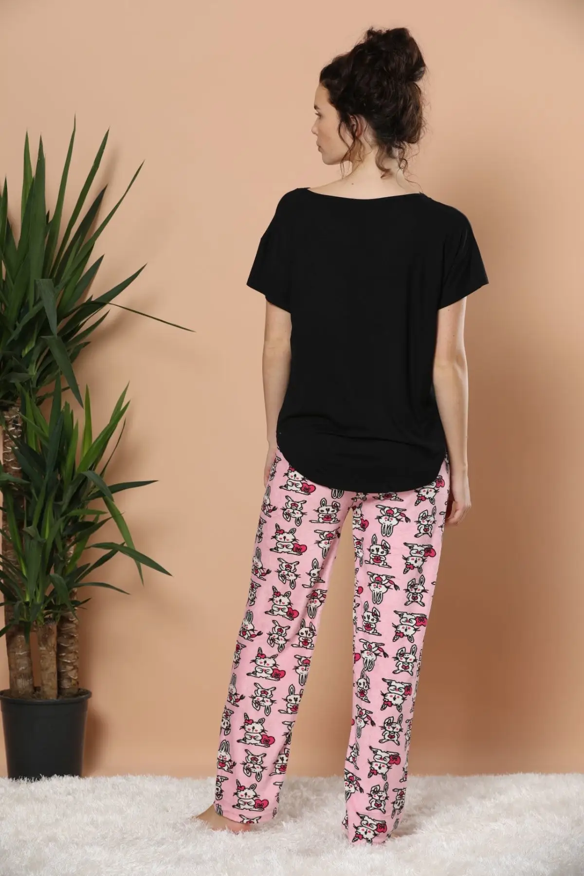 Черный жемчуг женские бархатные Пижамные брюки | Женская одежда