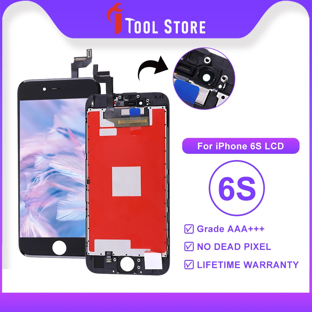 ЖК-дисплей класса AAA +++ для iPhone 6S с 3D сенсорным экраном и дигитайзером в сборе