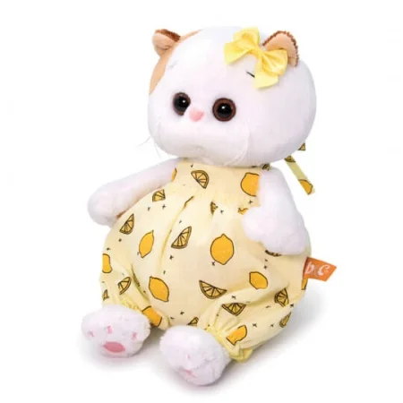 Мягкая игрушка Кошечка Ли-Ли BABY в песочнике с лимонами 20 см BudiBasa LB-052 | Игрушки и