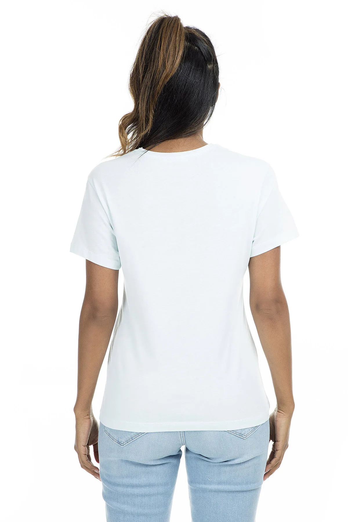 Женская футболка с перечным и мятным принтом 504 FX139 | одежда