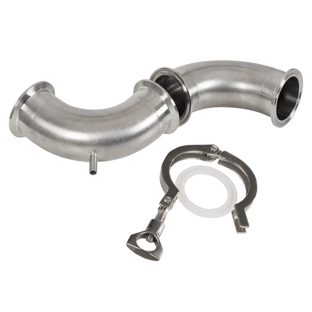 Отвод Угол 90 градусов Кламп 2 дюйма (OD 64мм) Комплект шт нержавеющая сталь 304 | Дом и