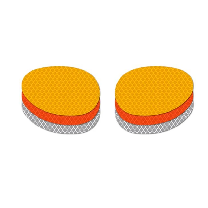 

2pcs Flexible Reflective Stickers for E-bikes Rear Mirrors Soft Night Safety Warning Reflective Tapes for Motors Made with 3M