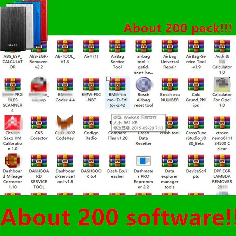 

Hot ! 200 Pack ECU Tuning Softwares 200 in 1 MEGA Pack Chip Tuning Ecu software Egr Remover Dpf Remover Adblue Remover And More