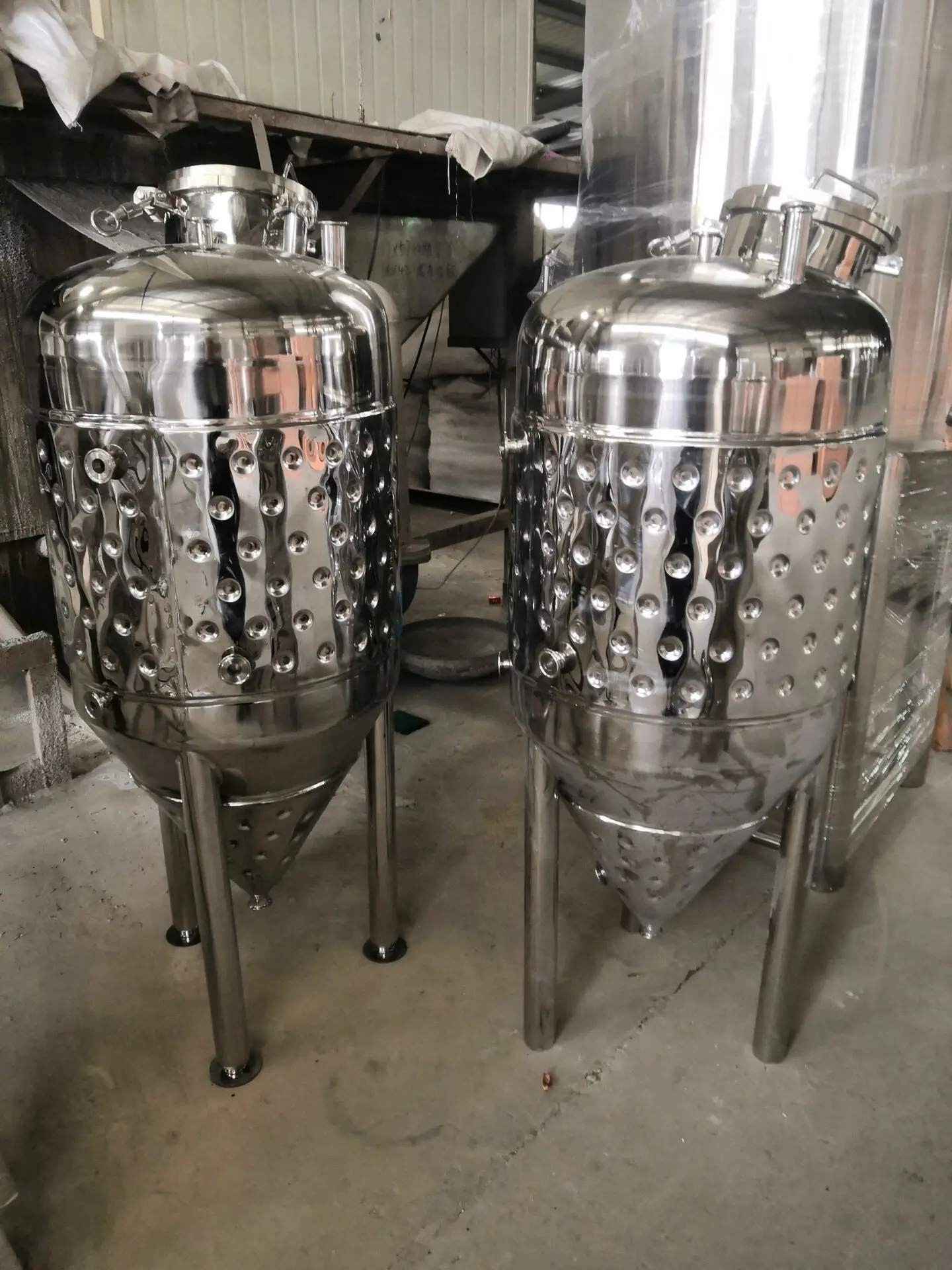 

250L Double Wall 2 Bar Brew Conical Beer Fermentation Tanks Micro Brewery Fermentation Tank. Wine fermenter Stainless Steel 304