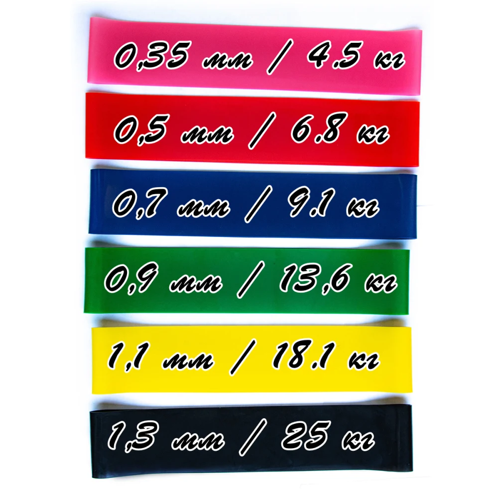 Набор резинок сопротивления для упражнений на ноги и руки с манжетами лодыжках