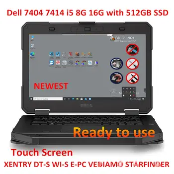 DELL Latitude 7404 7414 Toughbook i5 8GB 16GB RAM with 2021.6 Xentry SSD For Benz Cars Diagnostic Tool 1