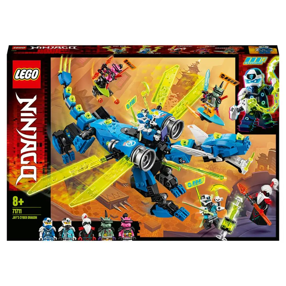 Конструктор LEGO NINJAGO 71711 Кибердракон Джея|Блочные конструкторы| |