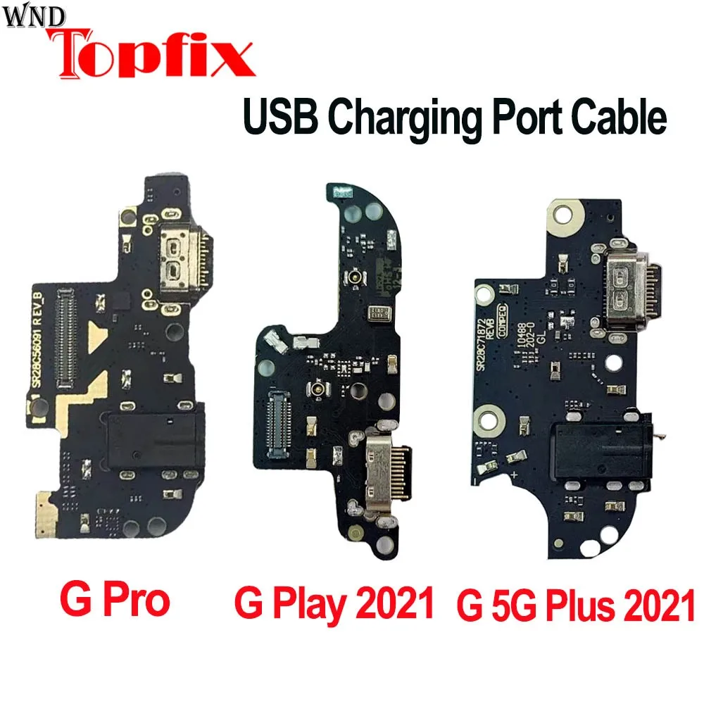 

For Moto G 5G Plus / G Fast / G Pro / G Stylus / G Power / G Play 2021 USB Charging Port Dock Plug Connector Board Charger Cable