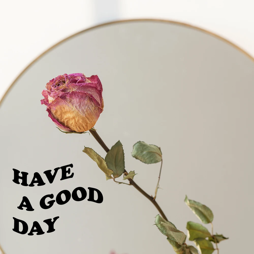 

Cartoon Style Have A Good Day Mirror Stickers Removable Vinyl Poster For Kids Bedroom Home Decoration Wall Decals Murals HJ0713
