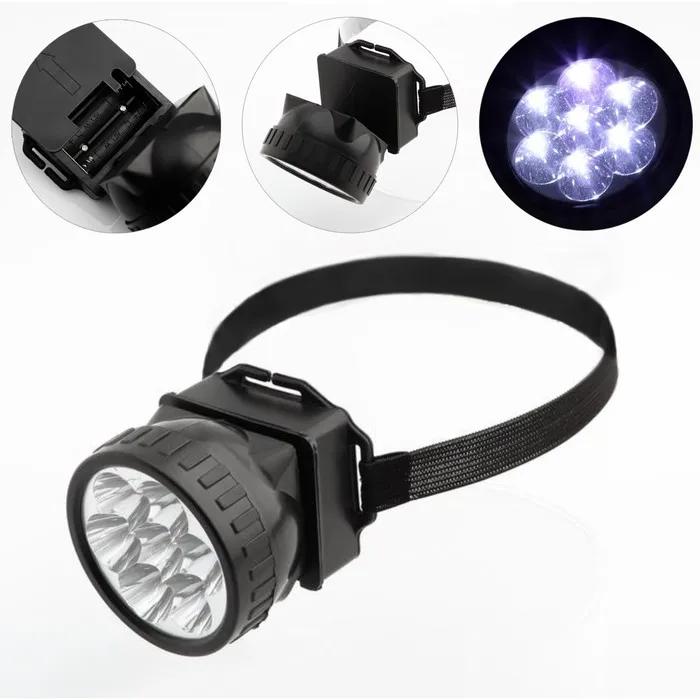 Фонарь налобный &quotМастер К.&quot 7 LED 1 режим 3 АА 7.5 х 6.3 см |