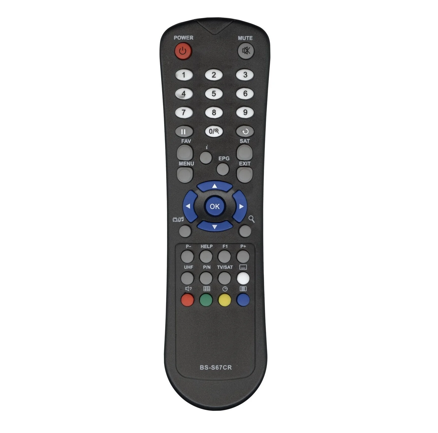 Пульт для спутник.ресиверов BigSat BS-S67CR /EUROMAX EM777, EM999 / BOX 500 / AMIKO SSD-540 FTA /NEO SAT