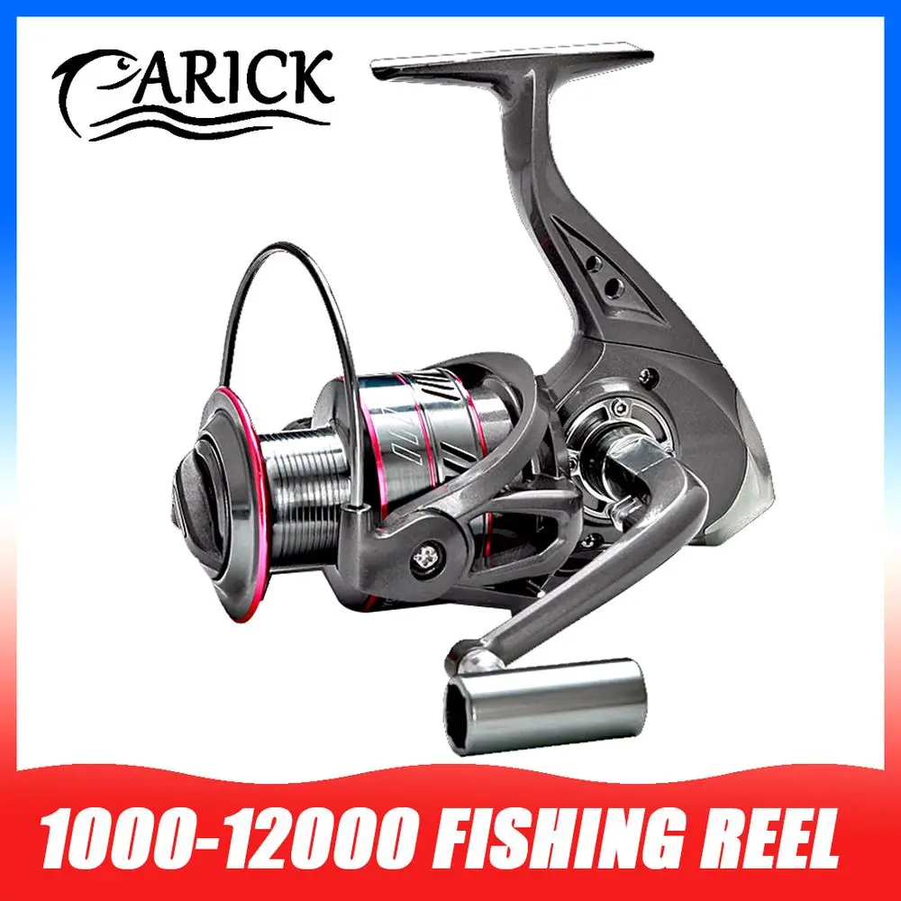 

YO1000-12000 Fishing Spinning Reel 5.2:1/4.0:1 Metal Spool 13BB Bearings Sea Saltwater Fishing Reel Feeder 12KG Max Drag Wheels
