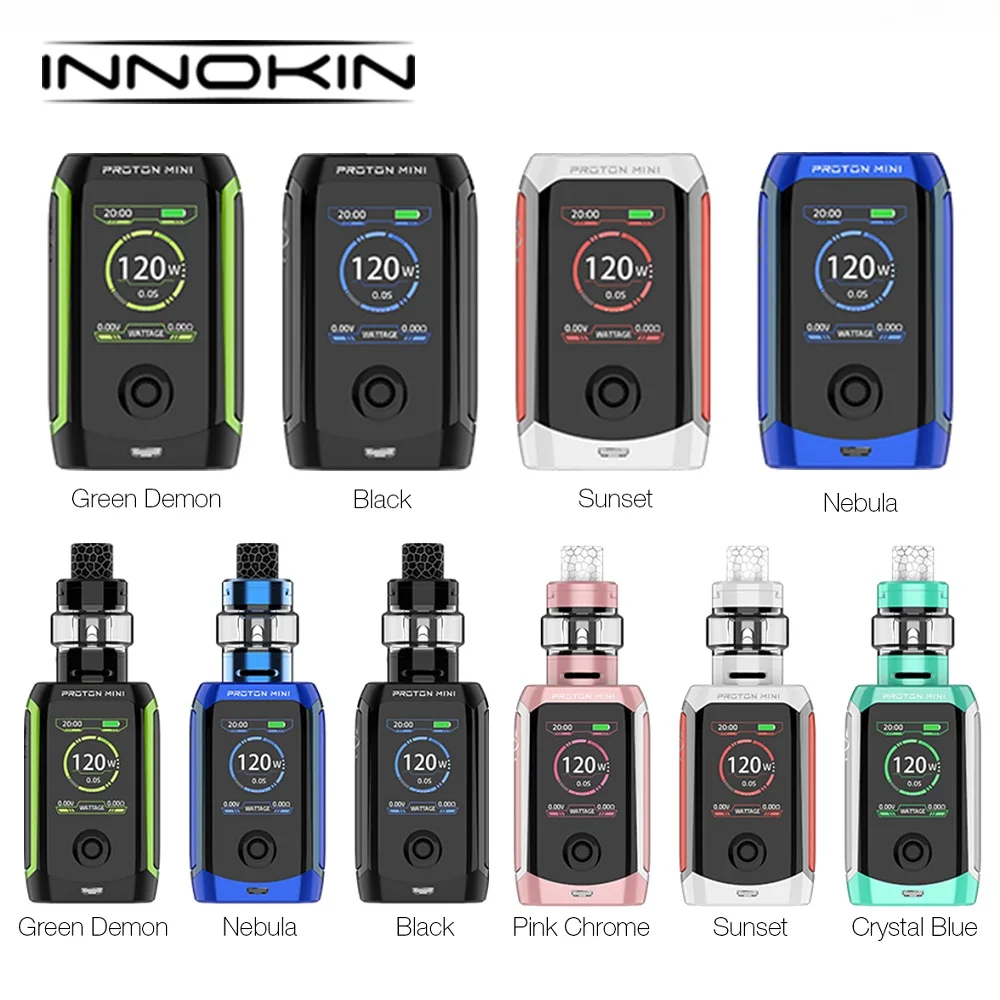 Оригинальный комплект Innokin Proton Mini Ajax 120 Вт wi-Fi/Встроенный бокс-мод 3400 мАч бак AJAX 5 мл