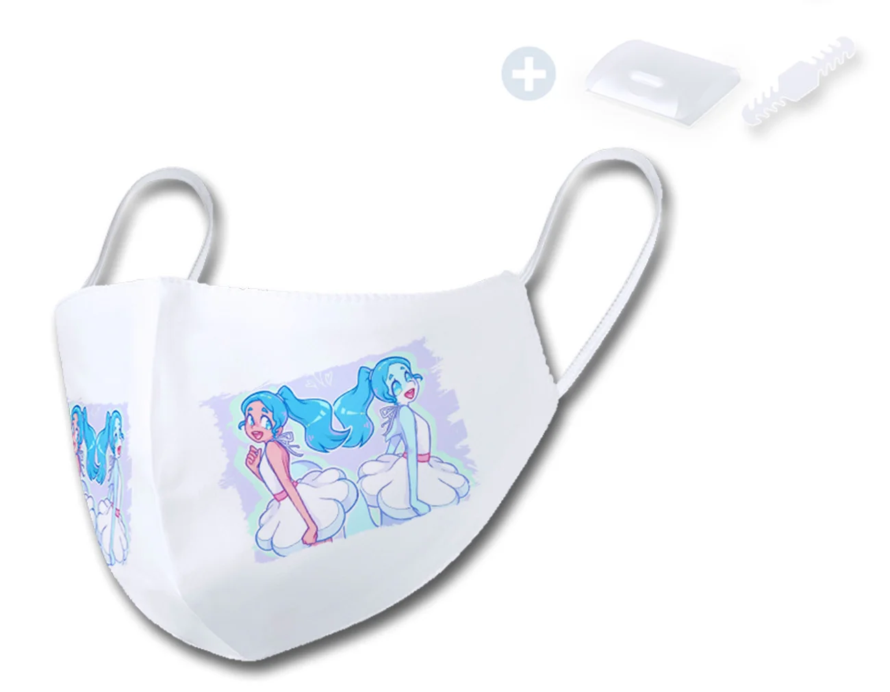 Совершенно новая анимальная NINA KAWAII многоразовая гигиеническая маска с коробкой