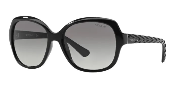 Vogue 2871 S W44 11 56 Sunglasses, Vintage Sunglass, Black Frame, Gradient  Lens, High Quality Vision, %100 UV