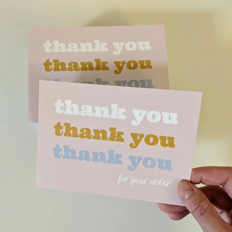 200 шт. карточки для малого бизнеса спасибо за покупку небольших магазинов