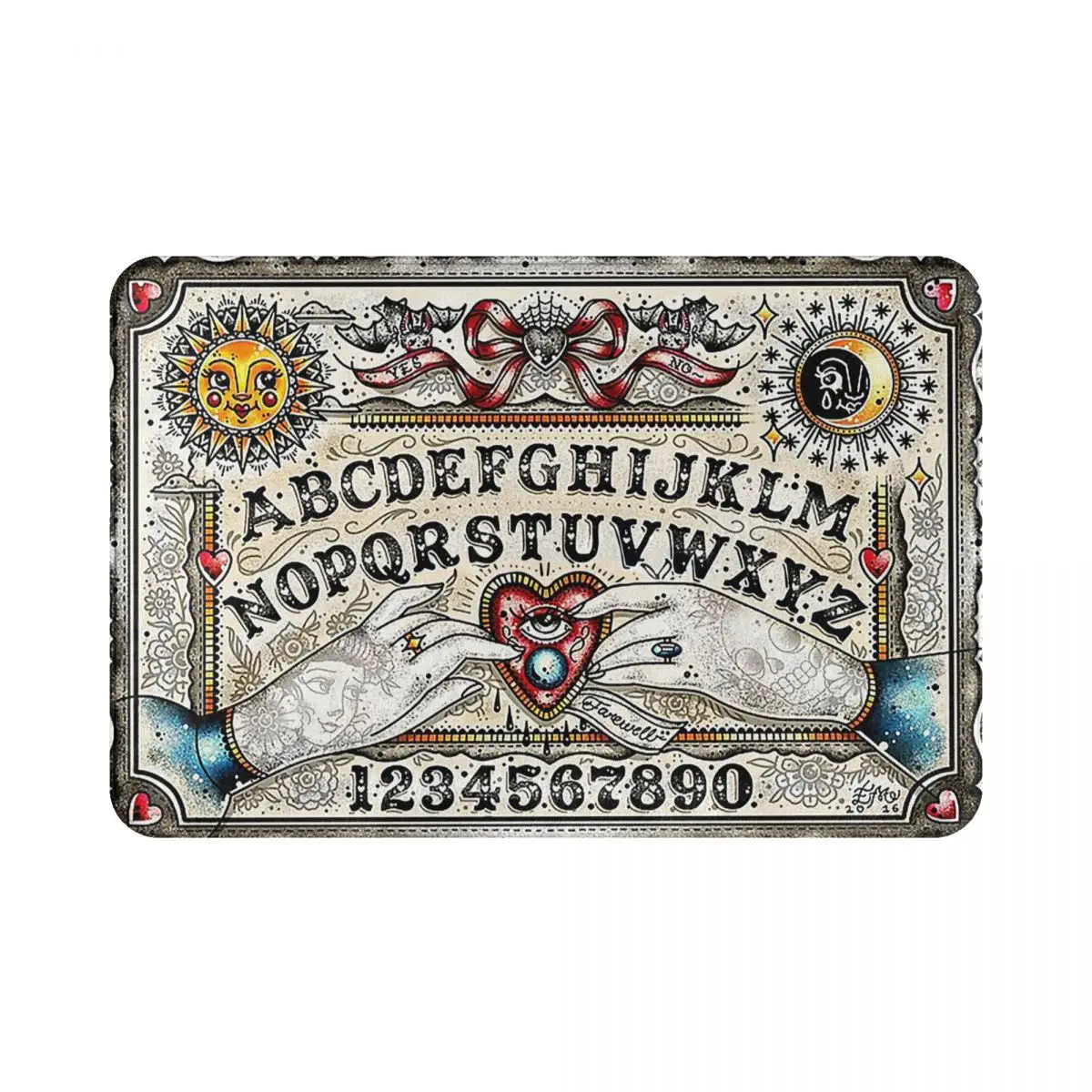 Ouija доска Придверный коврик для ведра мягкий Противоскользящий Хэллоуина