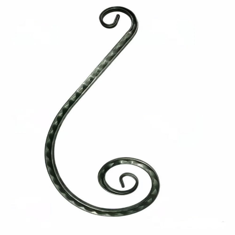 Кованый элемент из металла Волюта 495х210х15/Кузнечная лавка/набор 4 штуки