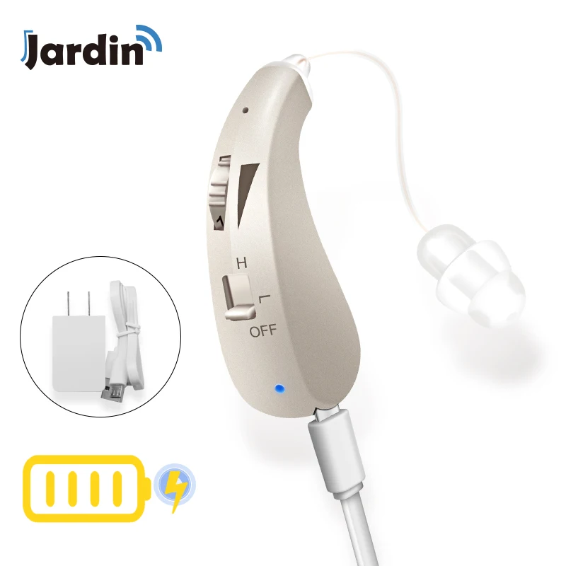 Аппарат слуховой тяжелой потери перезаряжаемый Невидимый BTE ушной аппарат