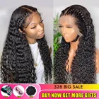 Парик с глубокой волной, фронтальный парик, коричневый, Hd, передний, al, парик с T-образными вьющимися волосами, предварительно выщипанный, 13x 4, фронтальный парик на сетке с детскими волосами