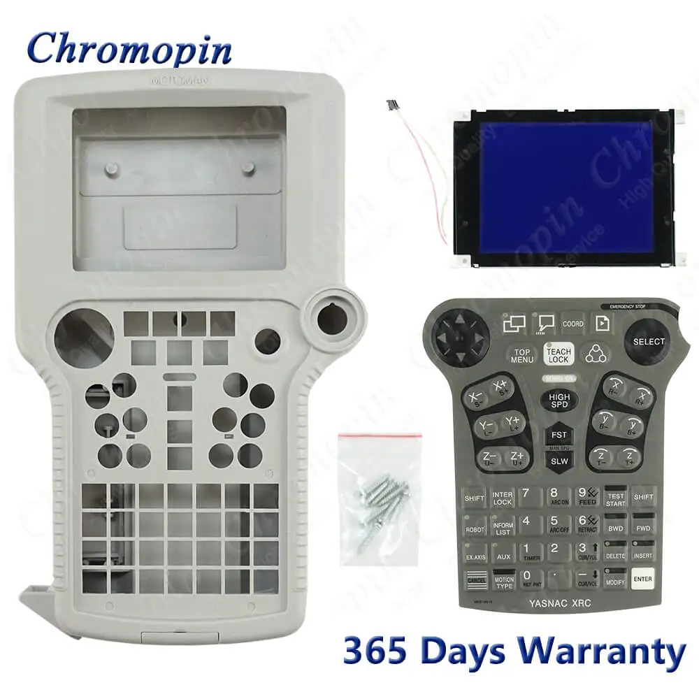 Motoman XKS-005E Plastic Covers for Yaskawa Motoman XKS-005E XRC Front + Back Cases + Overlay Film + LCD Display Repair