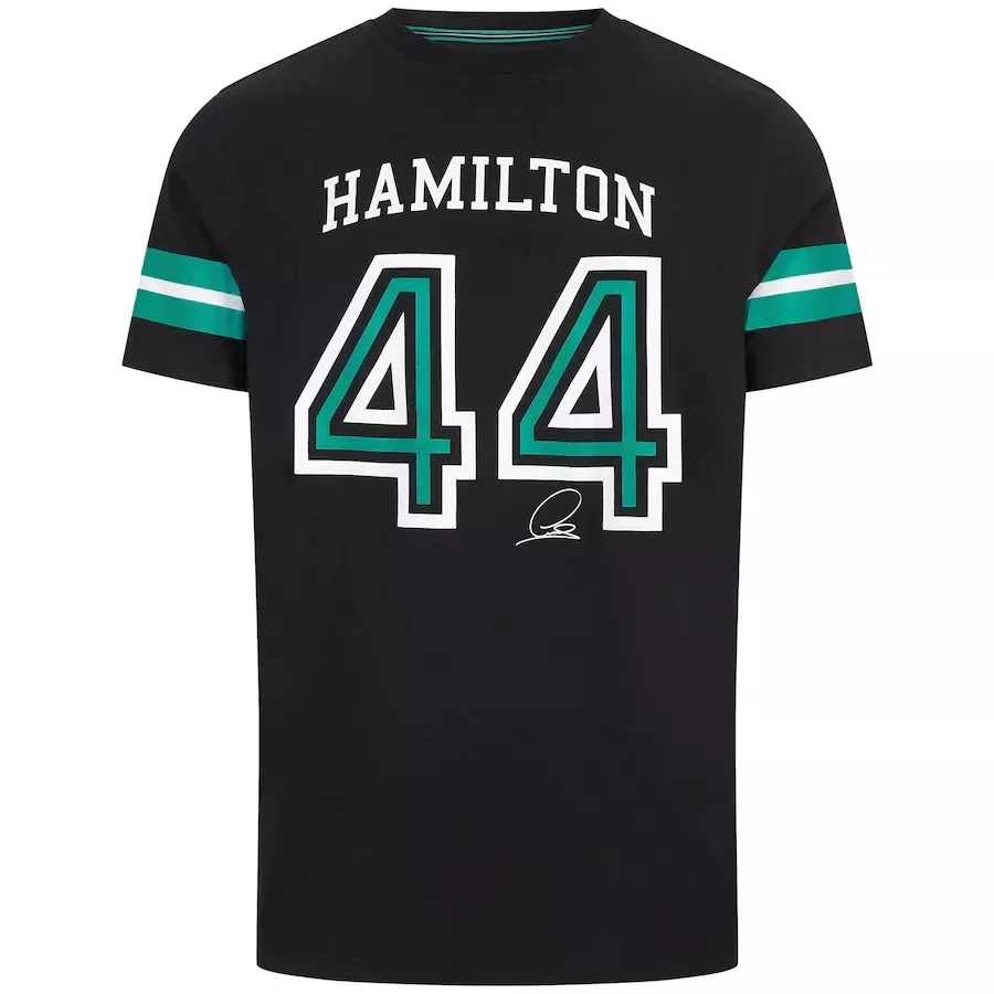 Новинка 2021 гоночная футболка F1 Гамильтон одинаковая с коротким рукавом для езды