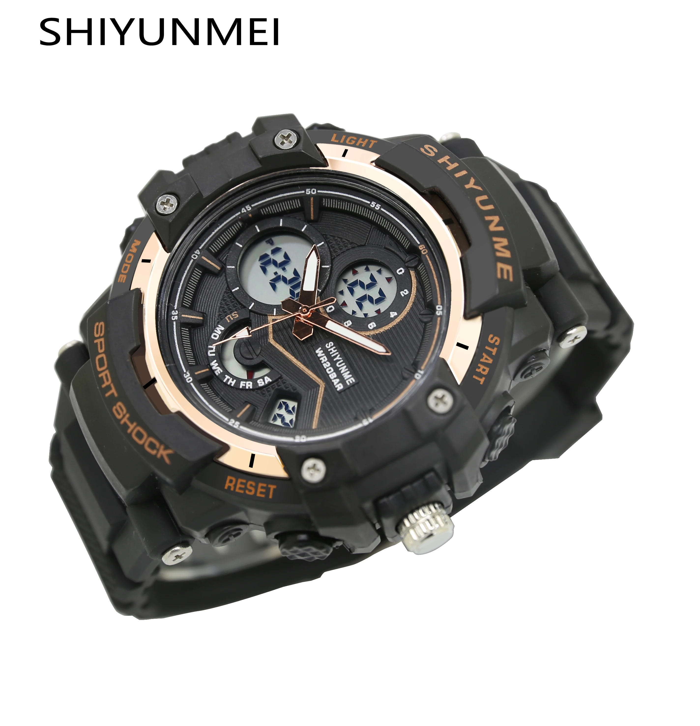 Модные простые мужские уличные спортивные электронные часы SHIYUNME