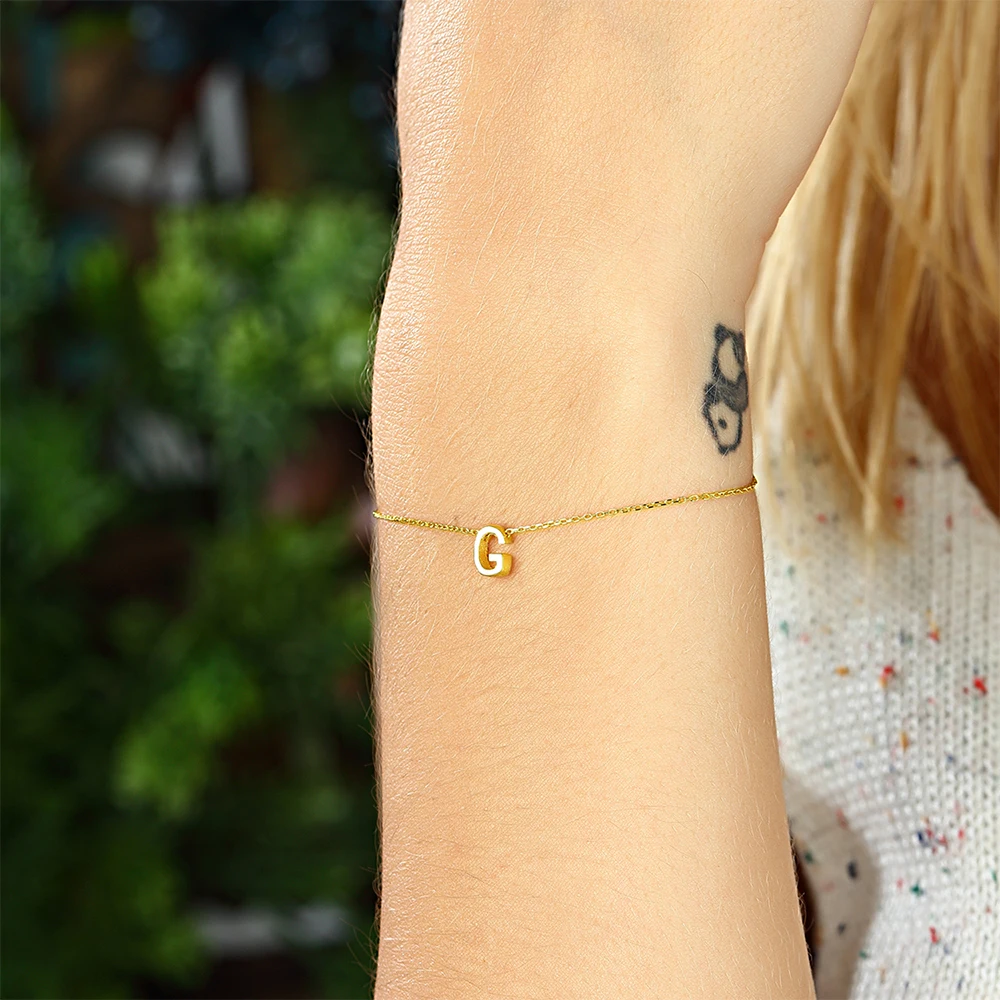 

Изящные 925 пробы ювелирные изделия из серебра 925 пробы с буквенным принтом и покрытием из розового золота